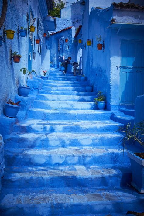 moroccan blue paint.